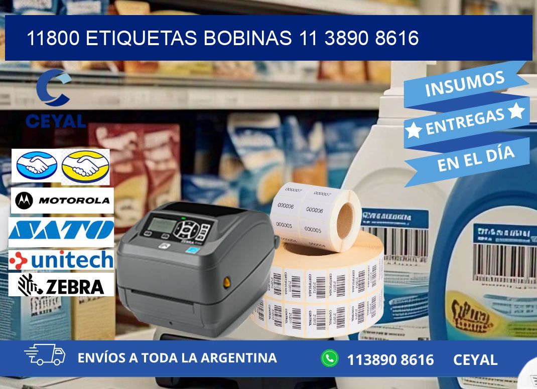 11800 ETIQUETAS BOBINAS 11 3890 8616