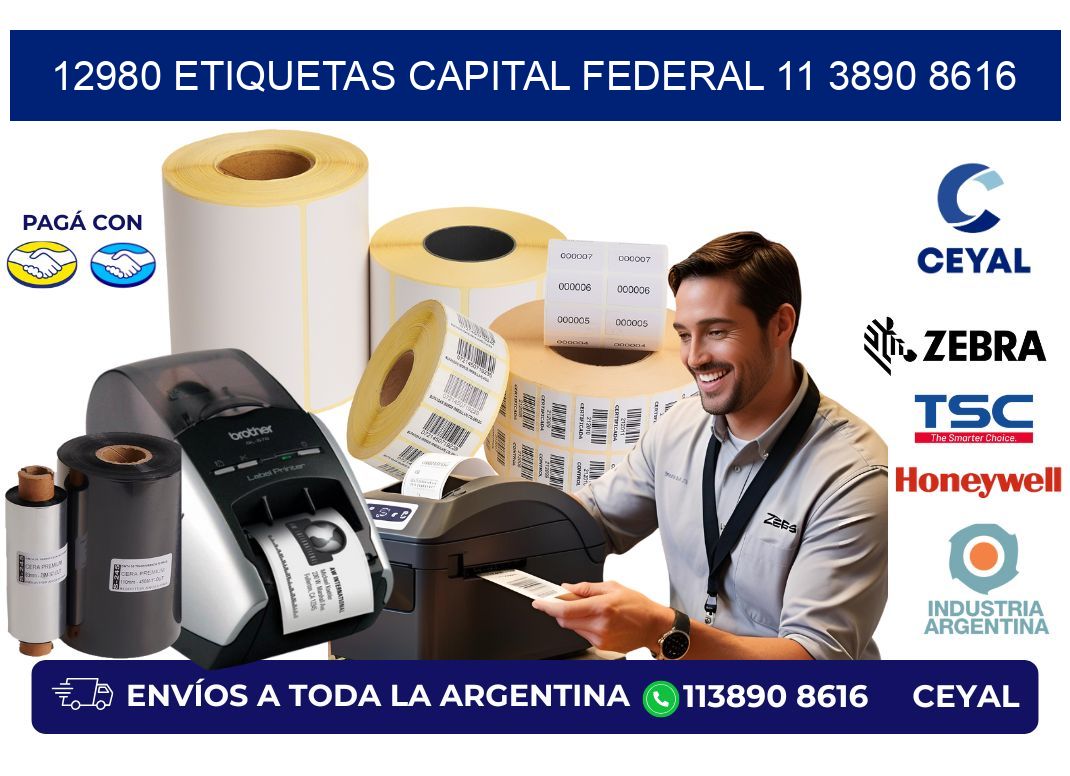 12980 ETIQUETAS CAPITAL FEDERAL 11 3890 8616
