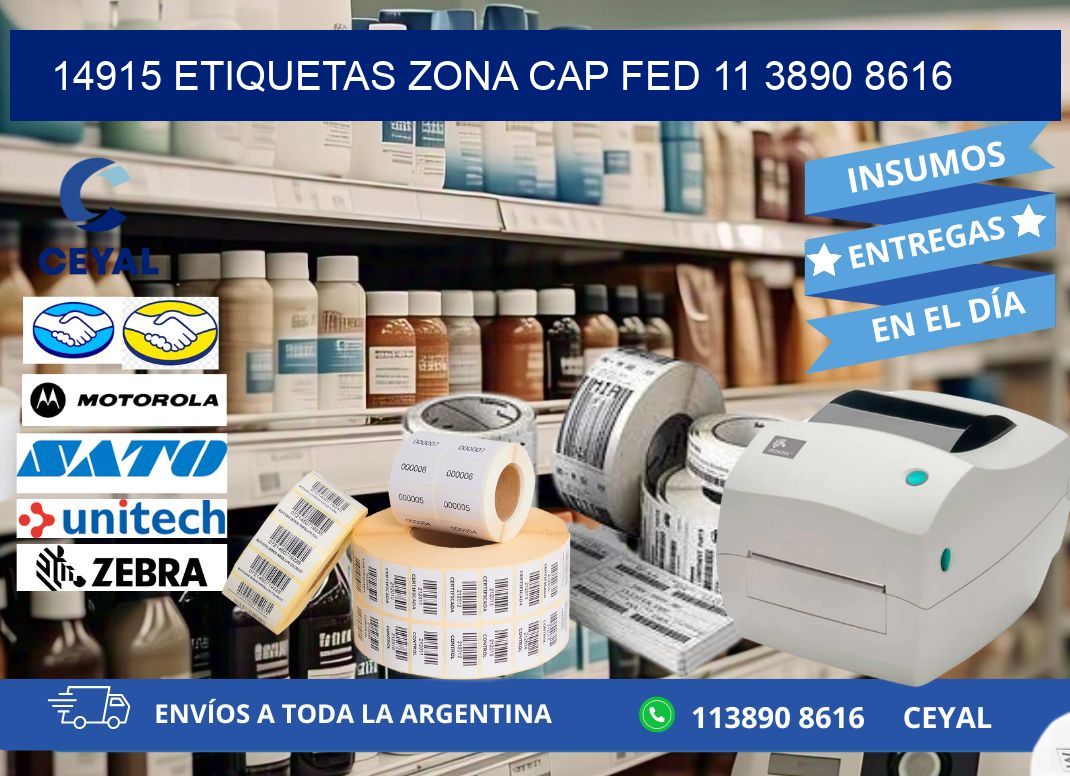 14915 ETIQUETAS ZONA CAP FED 11 3890 8616