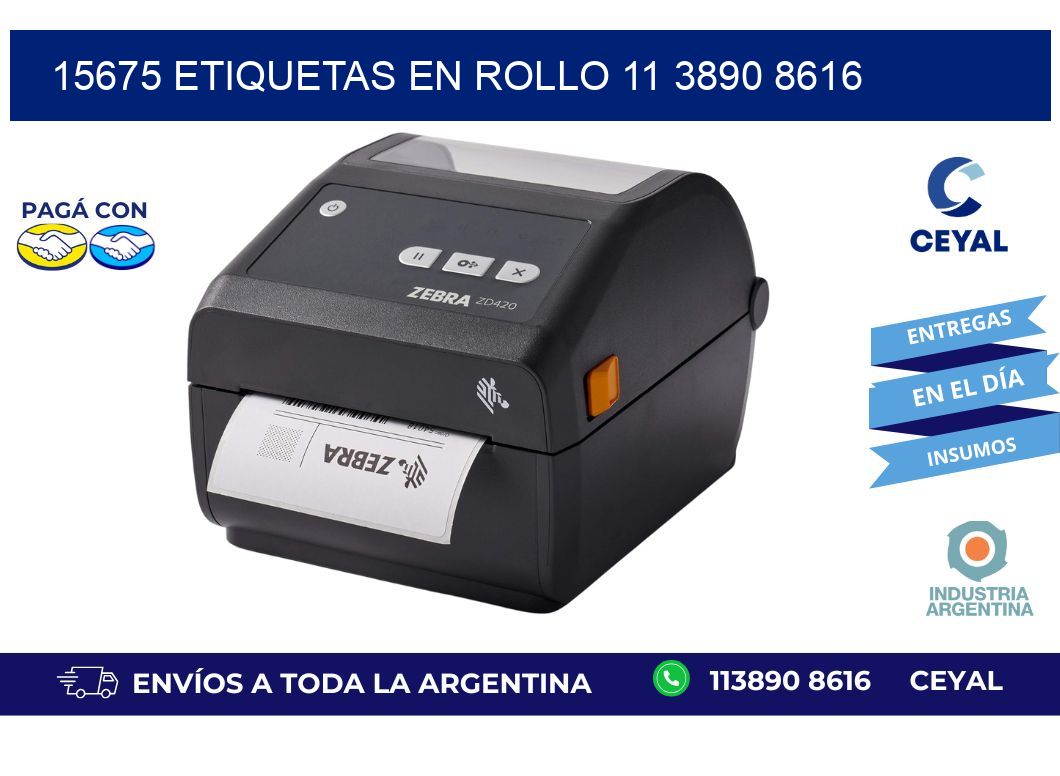 15675 ETIQUETAS EN ROLLO 11 3890 8616