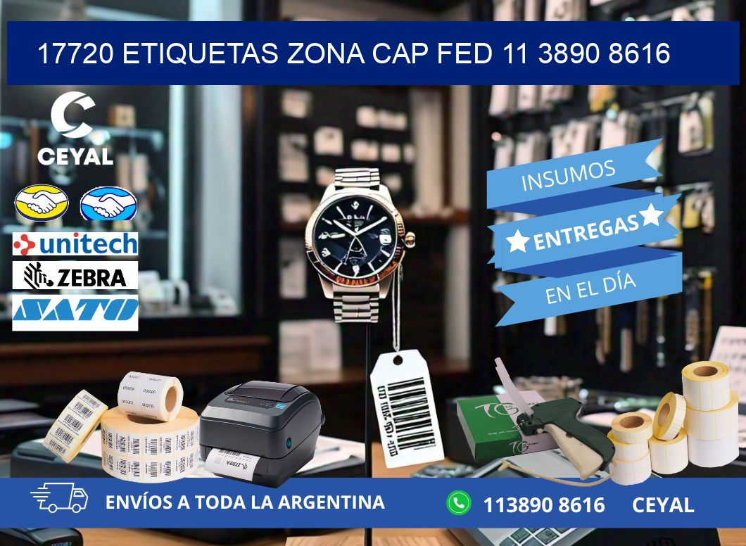 17720 ETIQUETAS ZONA CAP FED 11 3890 8616