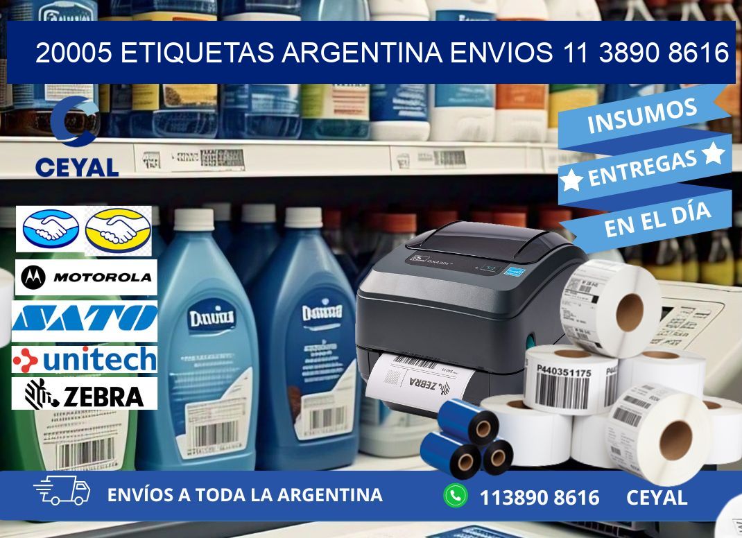 20005 ETIQUETAS ARGENTINA ENVIOS 11 3890 8616