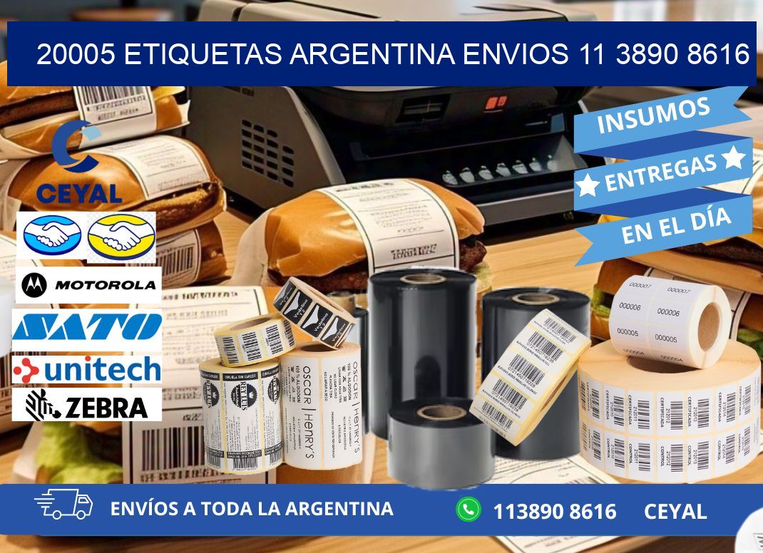 20005 ETIQUETAS ARGENTINA ENVIOS 11 3890 8616