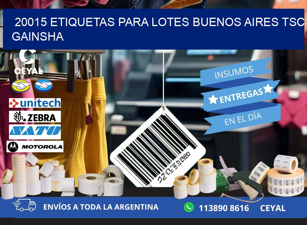 20015 ETIQUETAS PARA LOTES BUENOS AIRES TSC GAINSHA