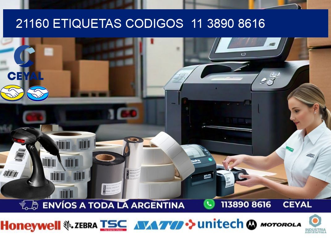 21160 ETIQUETAS CODIGOS  11 3890 8616