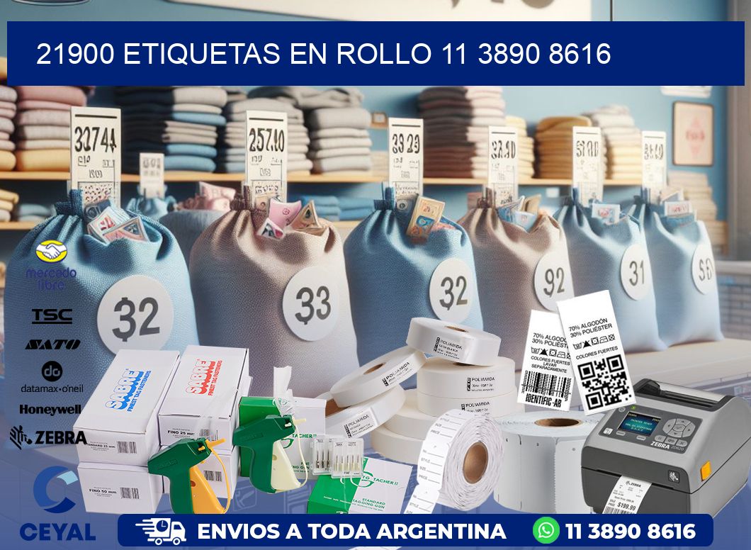 21900 ETIQUETAS EN ROLLO 11 3890 8616