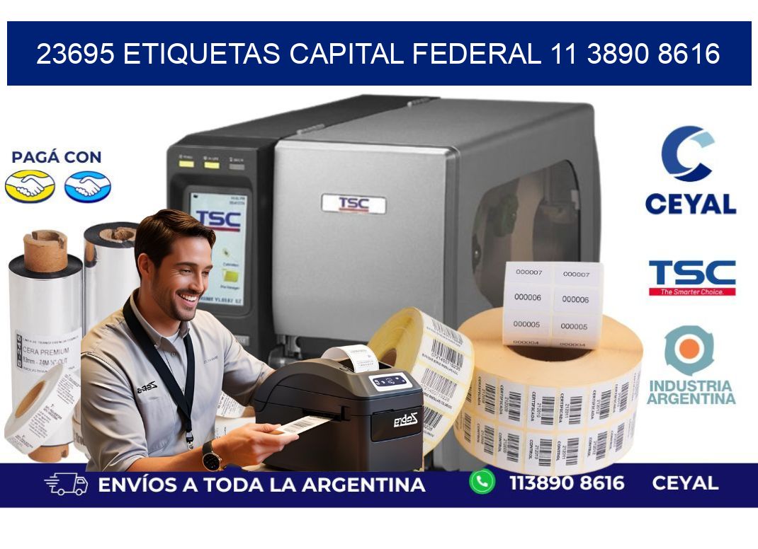 23695 ETIQUETAS CAPITAL FEDERAL 11 3890 8616
