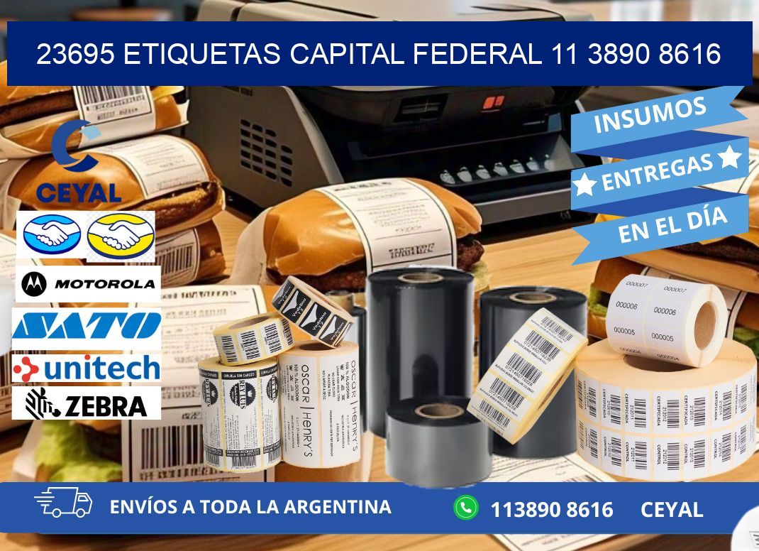 23695 ETIQUETAS CAPITAL FEDERAL 11 3890 8616