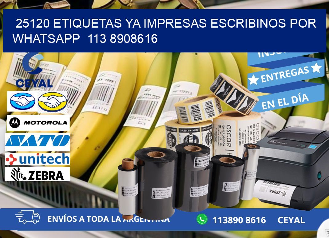 25120 ETIQUETAS YA IMPRESAS ESCRIBINOS POR WHATSAPP 113 8908616