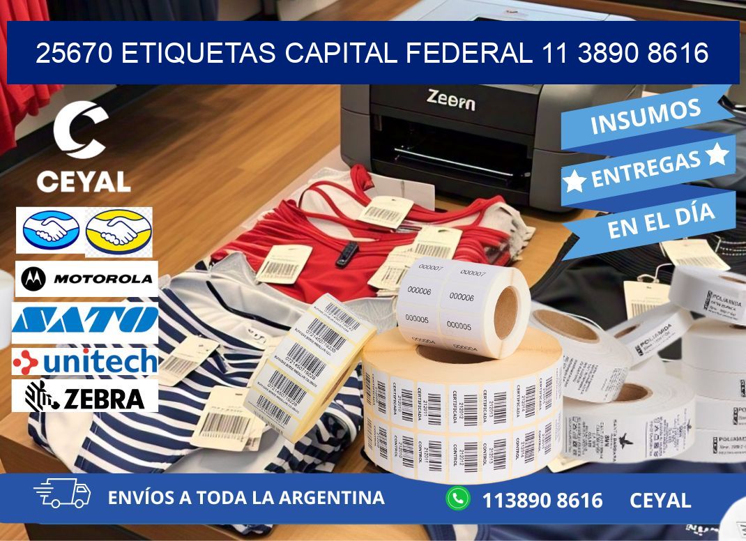 25670 ETIQUETAS CAPITAL FEDERAL 11 3890 8616