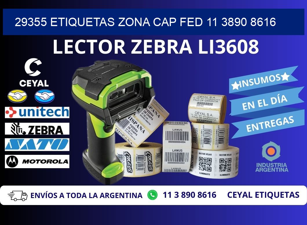 29355 ETIQUETAS ZONA CAP FED 11 3890 8616