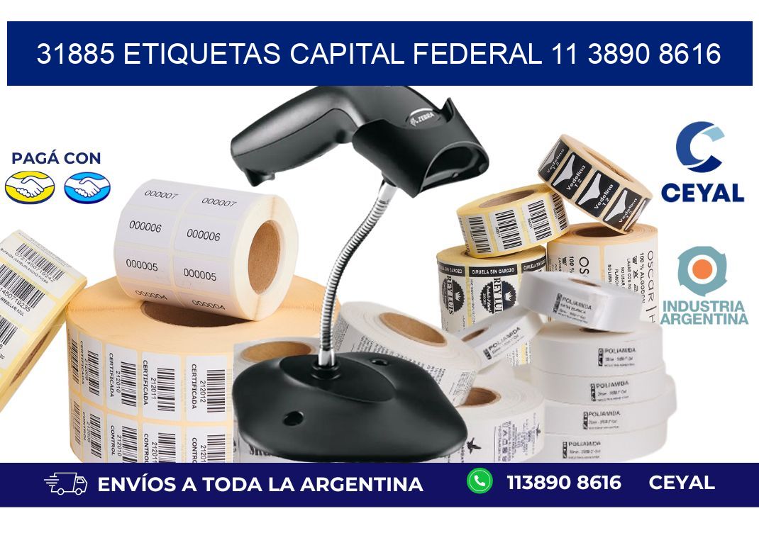 31885 ETIQUETAS CAPITAL FEDERAL 11 3890 8616