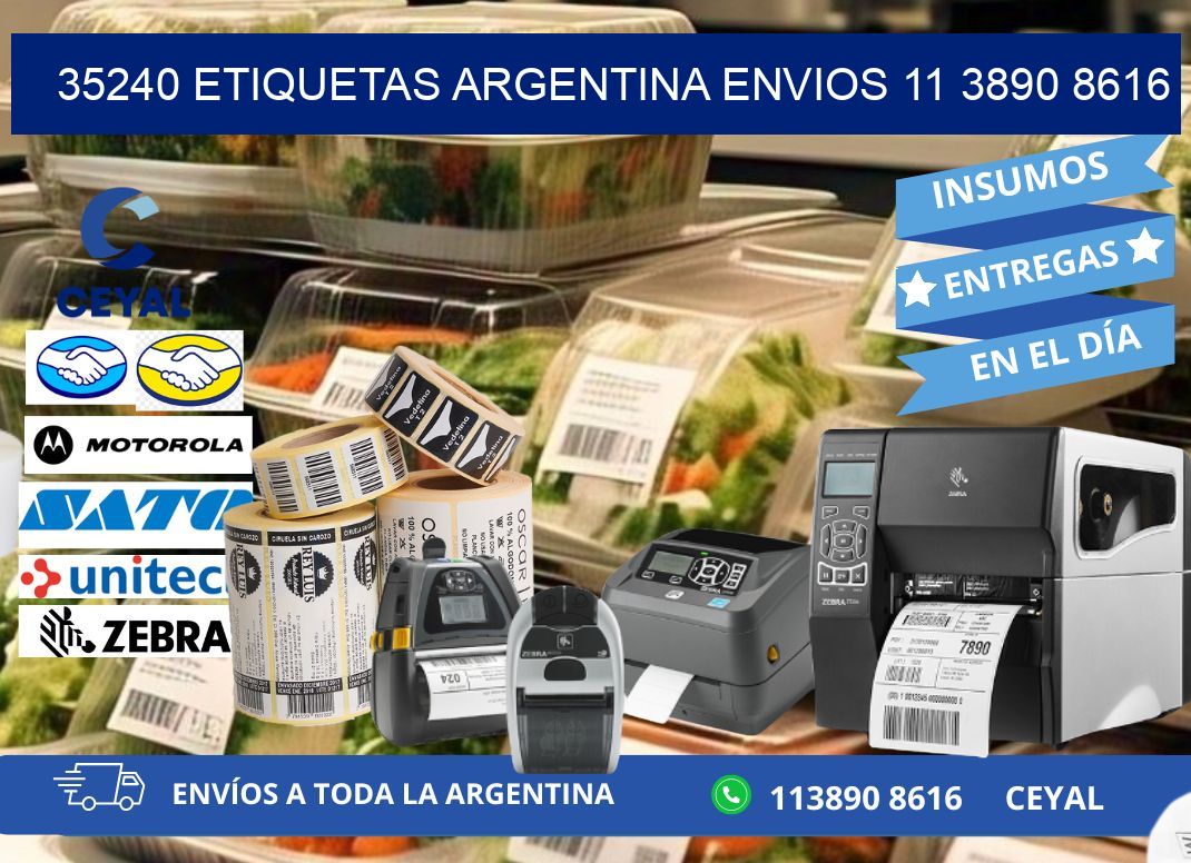 35240 ETIQUETAS ARGENTINA ENVIOS 11 3890 8616