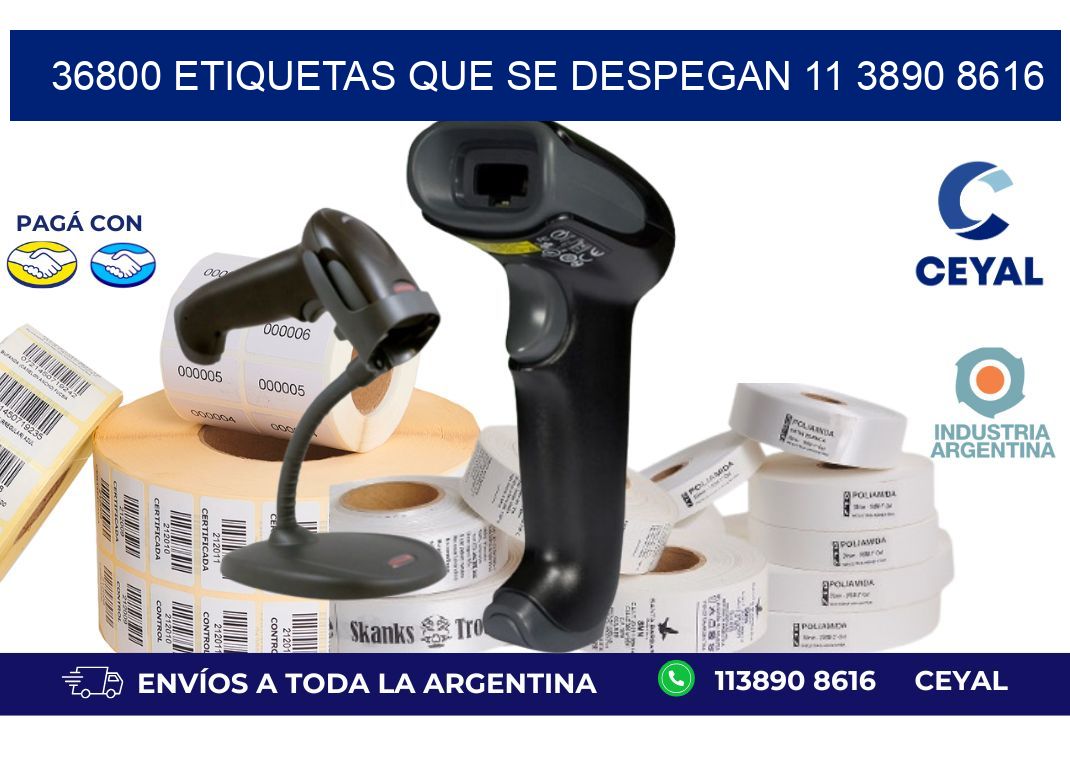 36800 ETIQUETAS QUE SE DESPEGAN 11 3890 8616