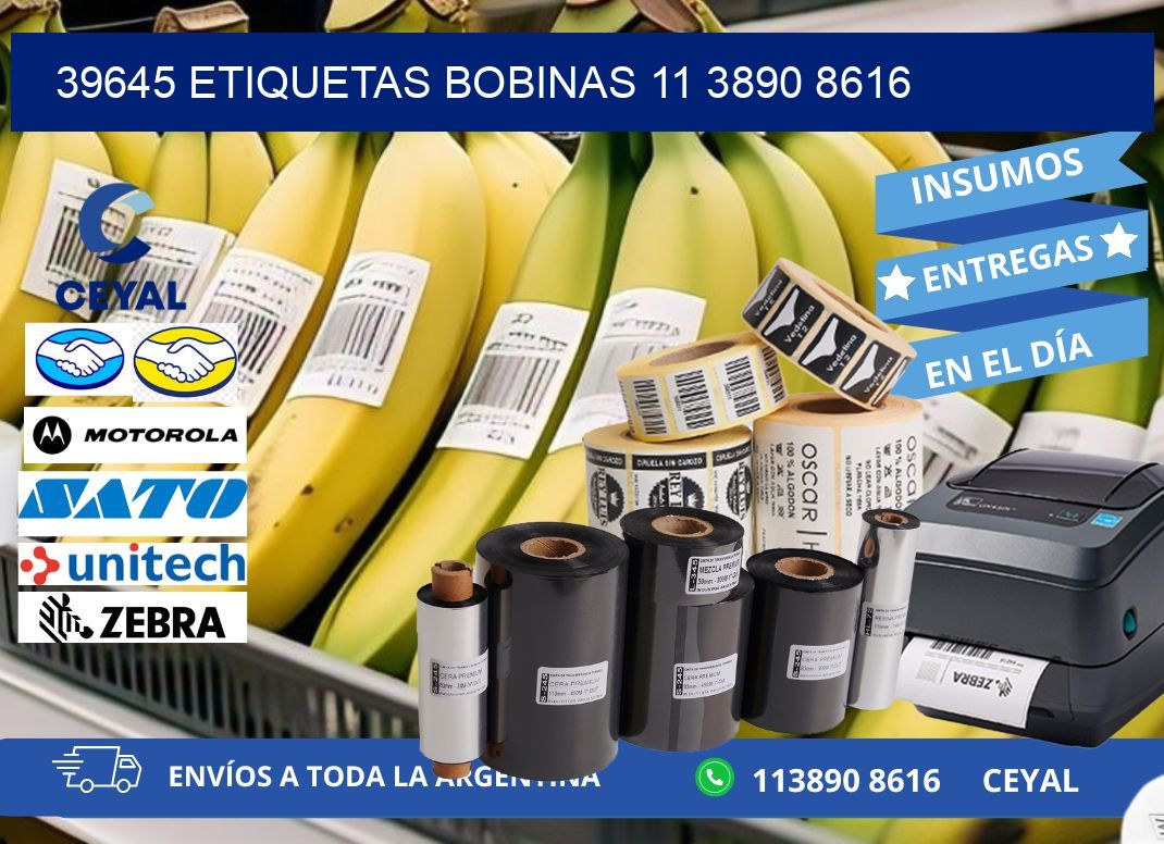 39645 ETIQUETAS BOBINAS 11 3890 8616