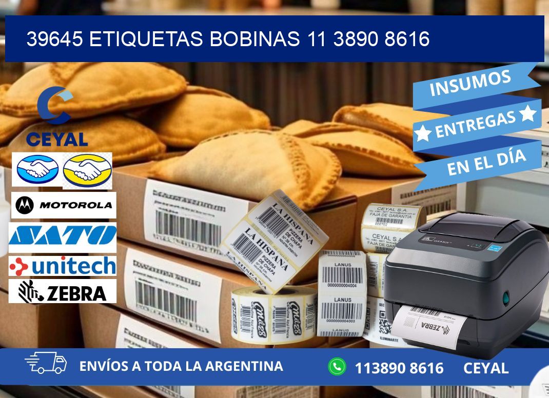 39645 ETIQUETAS BOBINAS 11 3890 8616