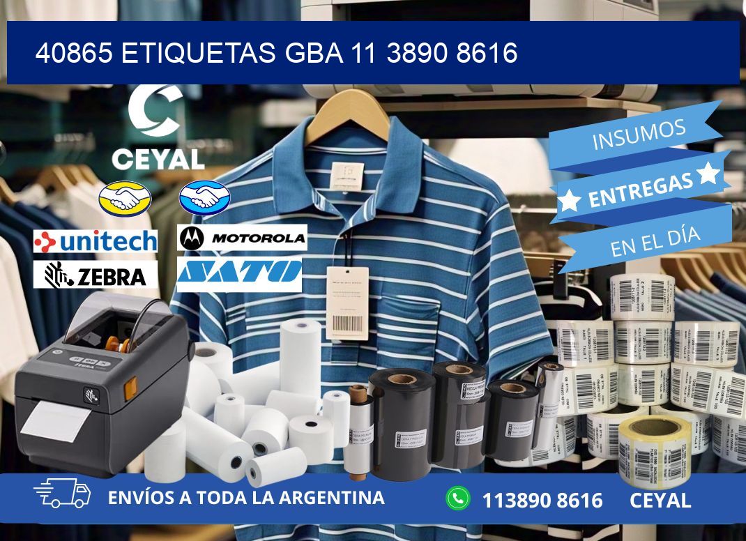 40865 ETIQUETAS GBA 11 3890 8616