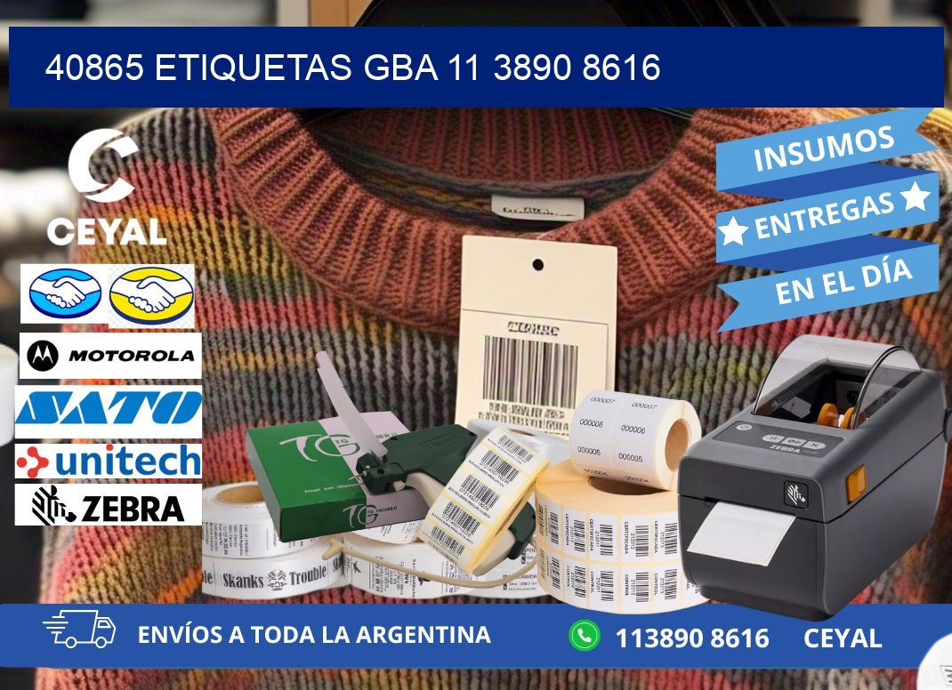 40865 ETIQUETAS GBA 11 3890 8616