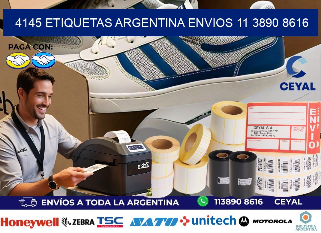 4145 ETIQUETAS ARGENTINA ENVIOS 11 3890 8616