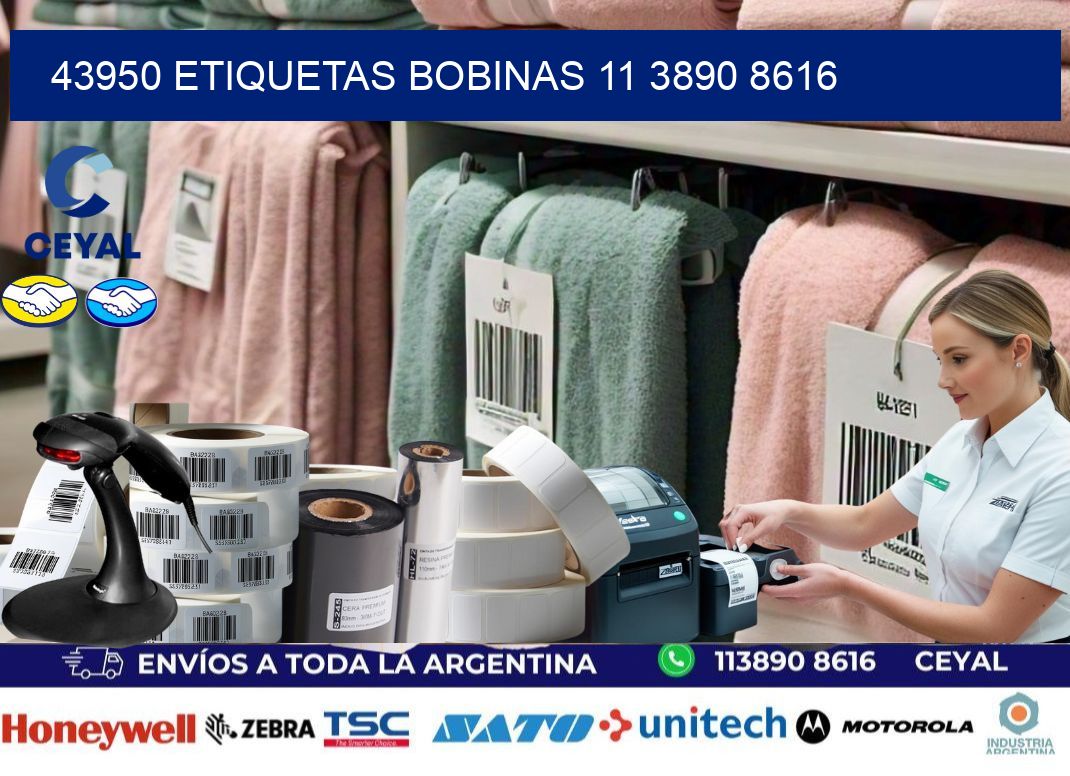 43950 ETIQUETAS BOBINAS 11 3890 8616