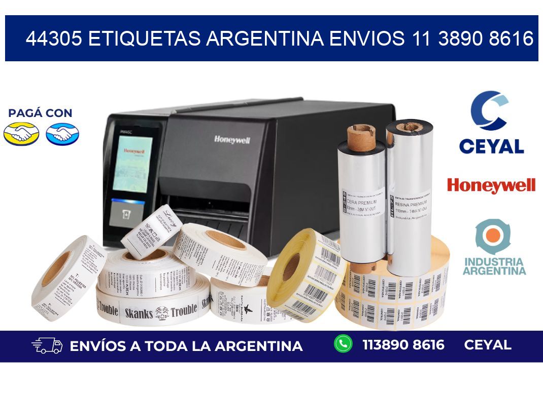 44305 ETIQUETAS ARGENTINA ENVIOS 11 3890 8616