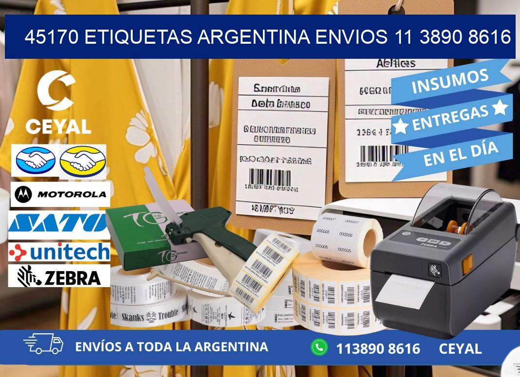 45170 ETIQUETAS ARGENTINA ENVIOS 11 3890 8616