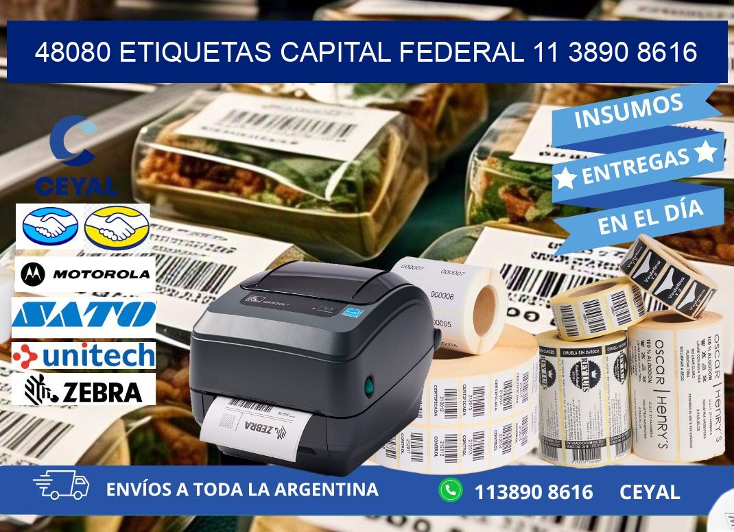 48080 ETIQUETAS CAPITAL FEDERAL 11 3890 8616