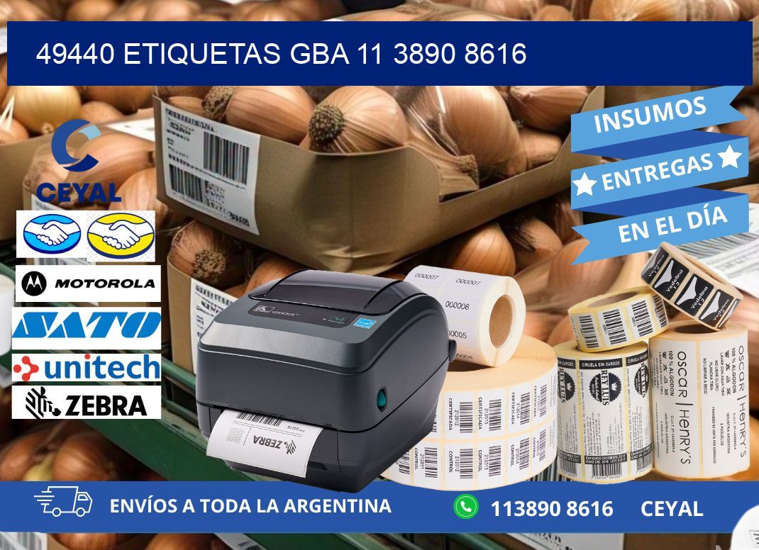 49440 ETIQUETAS GBA 11 3890 8616
