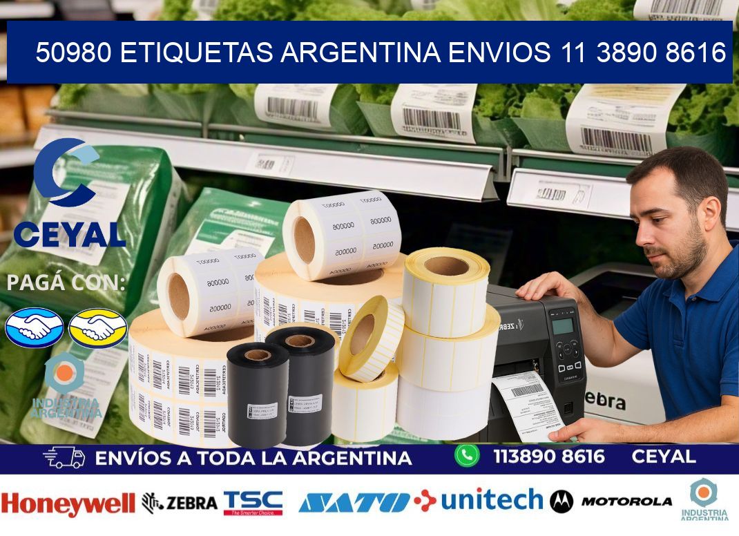 50980 ETIQUETAS ARGENTINA ENVIOS 11 3890 8616