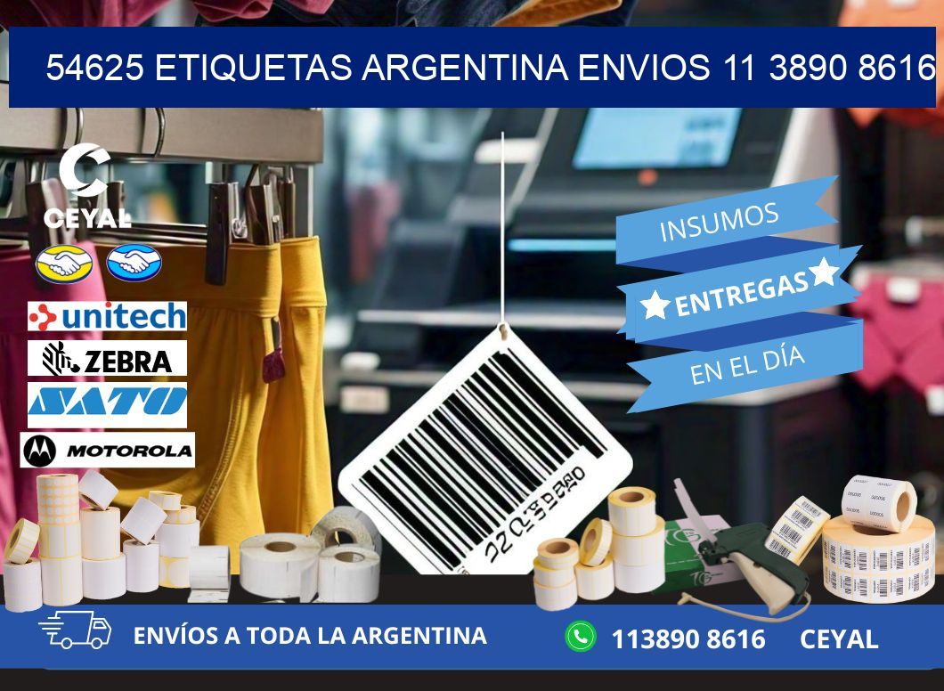 54625 ETIQUETAS ARGENTINA ENVIOS 11 3890 8616