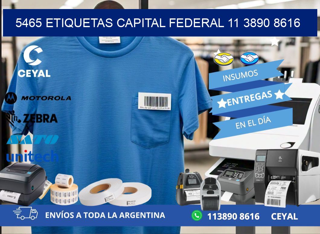 5465 ETIQUETAS CAPITAL FEDERAL 11 3890 8616