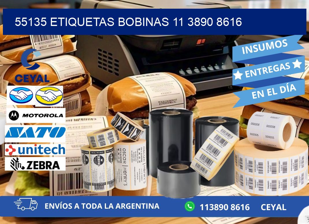 55135 ETIQUETAS BOBINAS 11 3890 8616