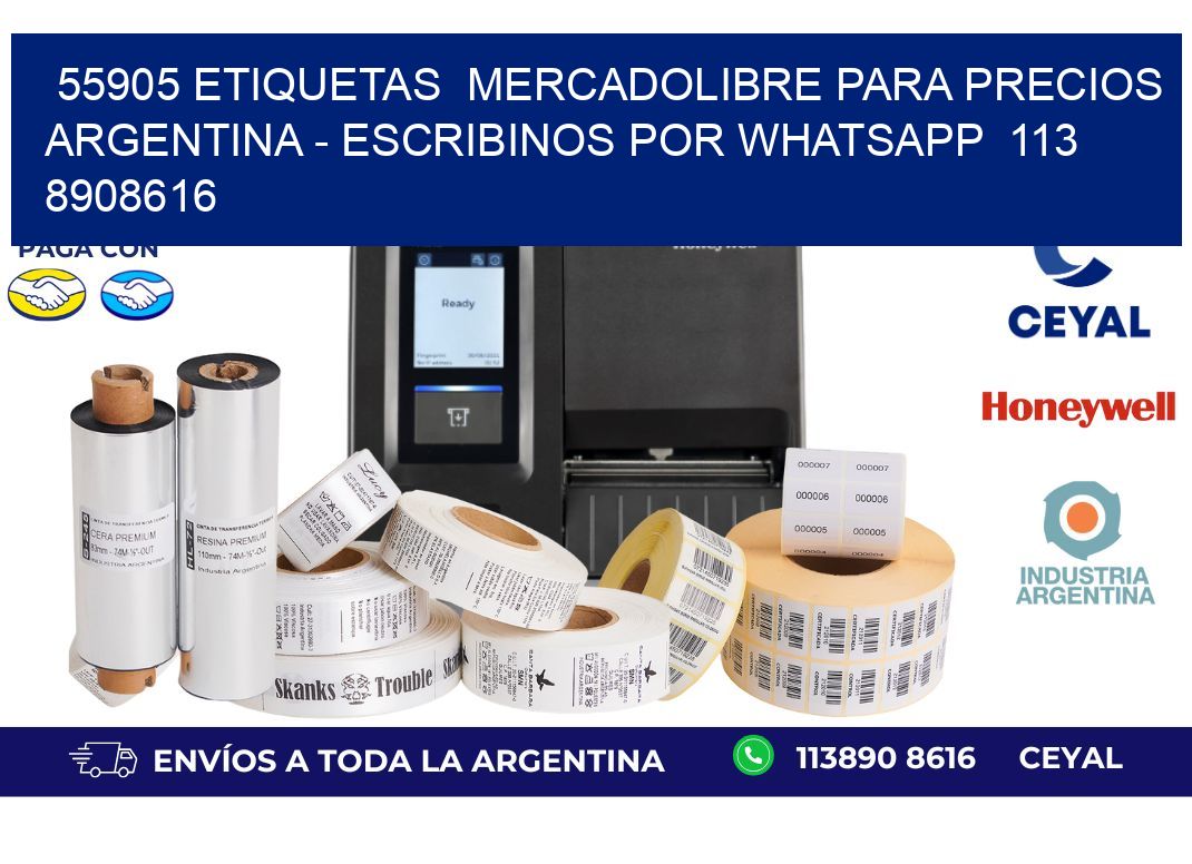 55905 ETIQUETAS MERCADOLIBRE PARA PRECIOS ARGENTINA - ESCRIBINOS POR WHATSAPP 113 8908616