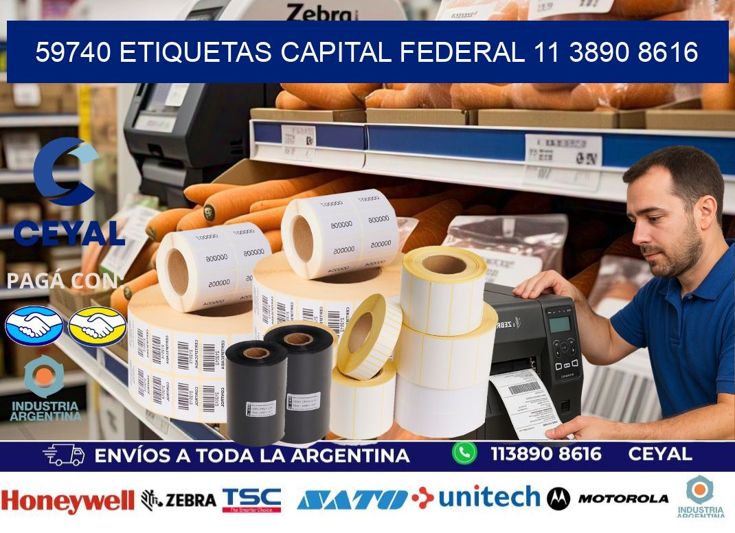 59740 ETIQUETAS CAPITAL FEDERAL 11 3890 8616