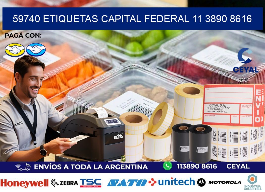 59740 ETIQUETAS CAPITAL FEDERAL 11 3890 8616