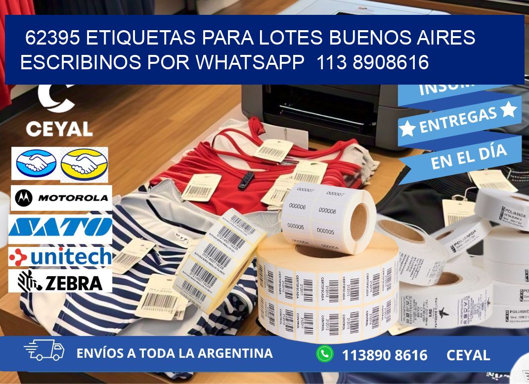 62395 ETIQUETAS PARA LOTES BUENOS AIRES ESCRIBINOS POR WHATSAPP  113 8908616
