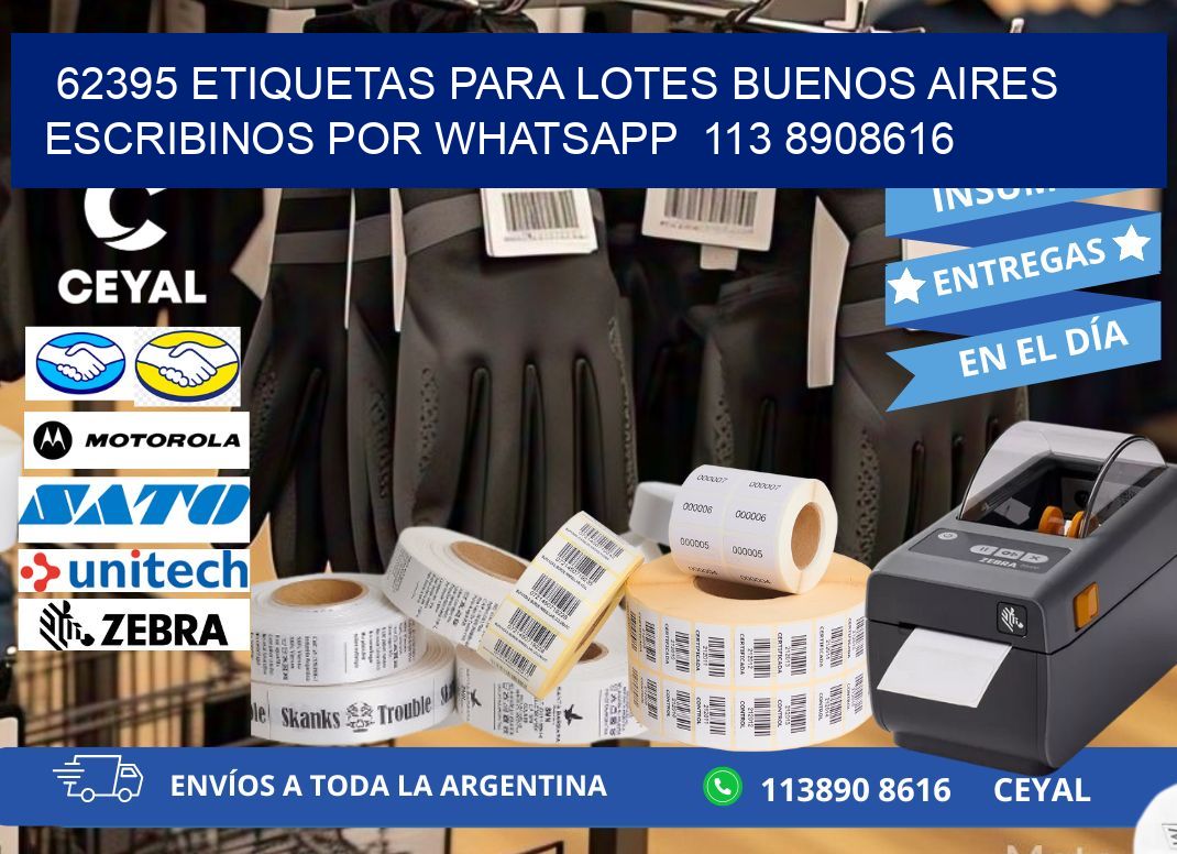 62395 ETIQUETAS PARA LOTES BUENOS AIRES ESCRIBINOS POR WHATSAPP  113 8908616
