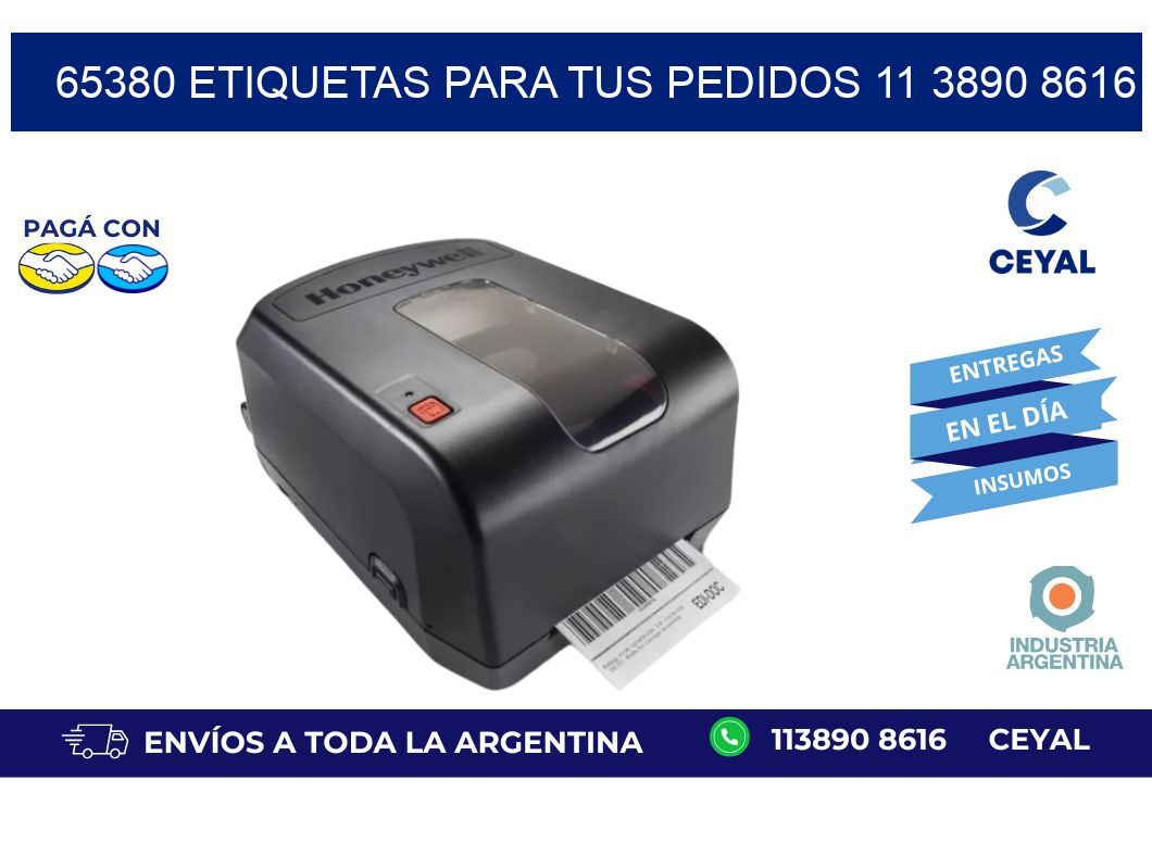 65380 ETIQUETAS PARA TUS PEDIDOS 11 3890 8616