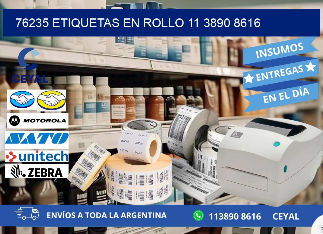 76235 ETIQUETAS EN ROLLO 11 3890 8616