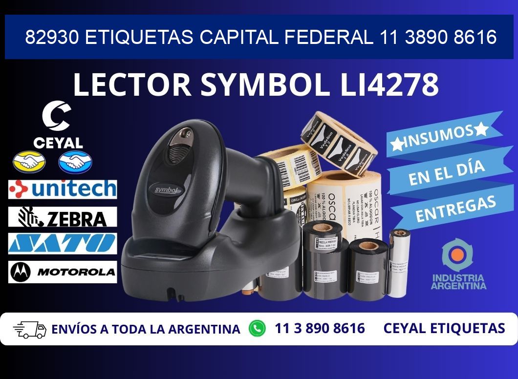 82930 ETIQUETAS CAPITAL FEDERAL 11 3890 8616