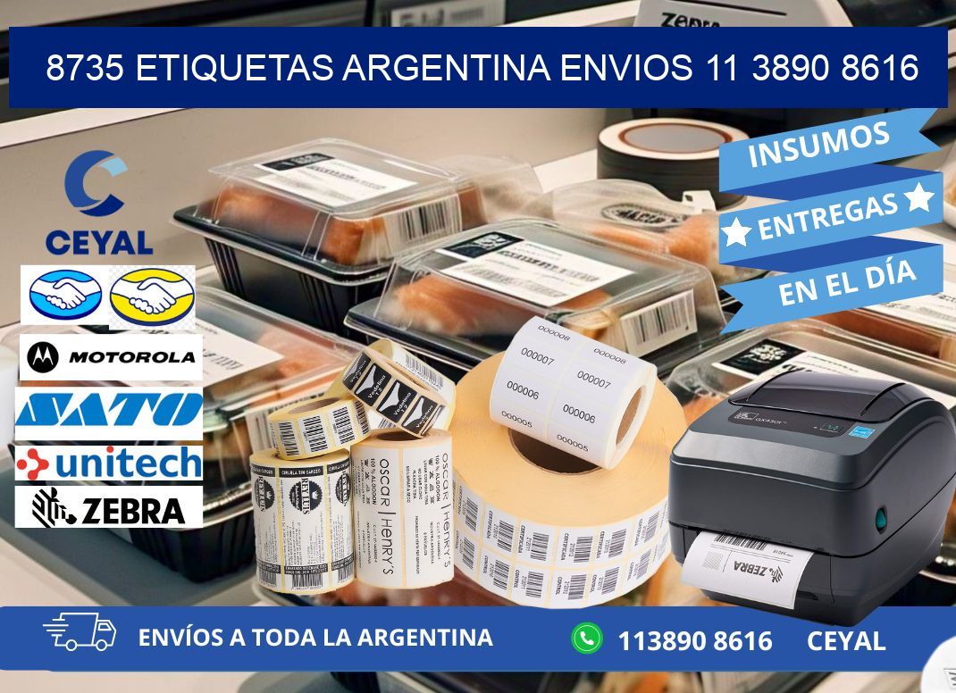 8735 ETIQUETAS ARGENTINA ENVIOS 11 3890 8616