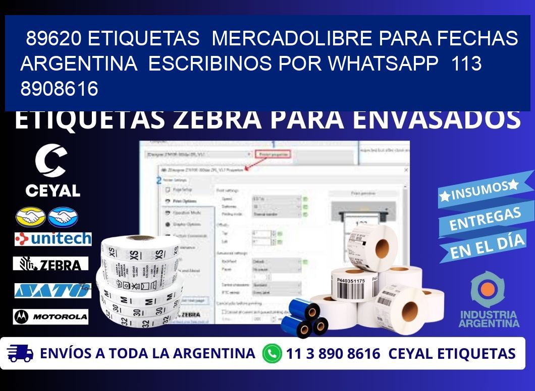 89620 ETIQUETAS MERCADOLIBRE PARA FECHAS ARGENTINA ESCRIBINOS POR WHATSAPP 113 8908616