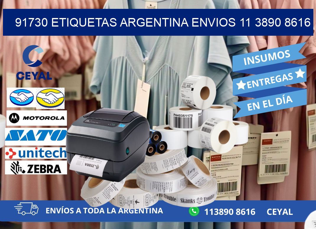 91730 ETIQUETAS ARGENTINA ENVIOS 11 3890 8616