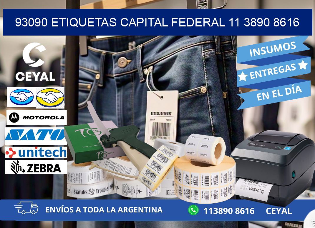 93090 ETIQUETAS CAPITAL FEDERAL 11 3890 8616