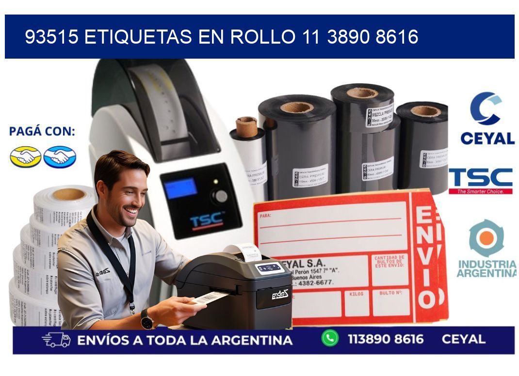 93515 ETIQUETAS EN ROLLO 11 3890 8616