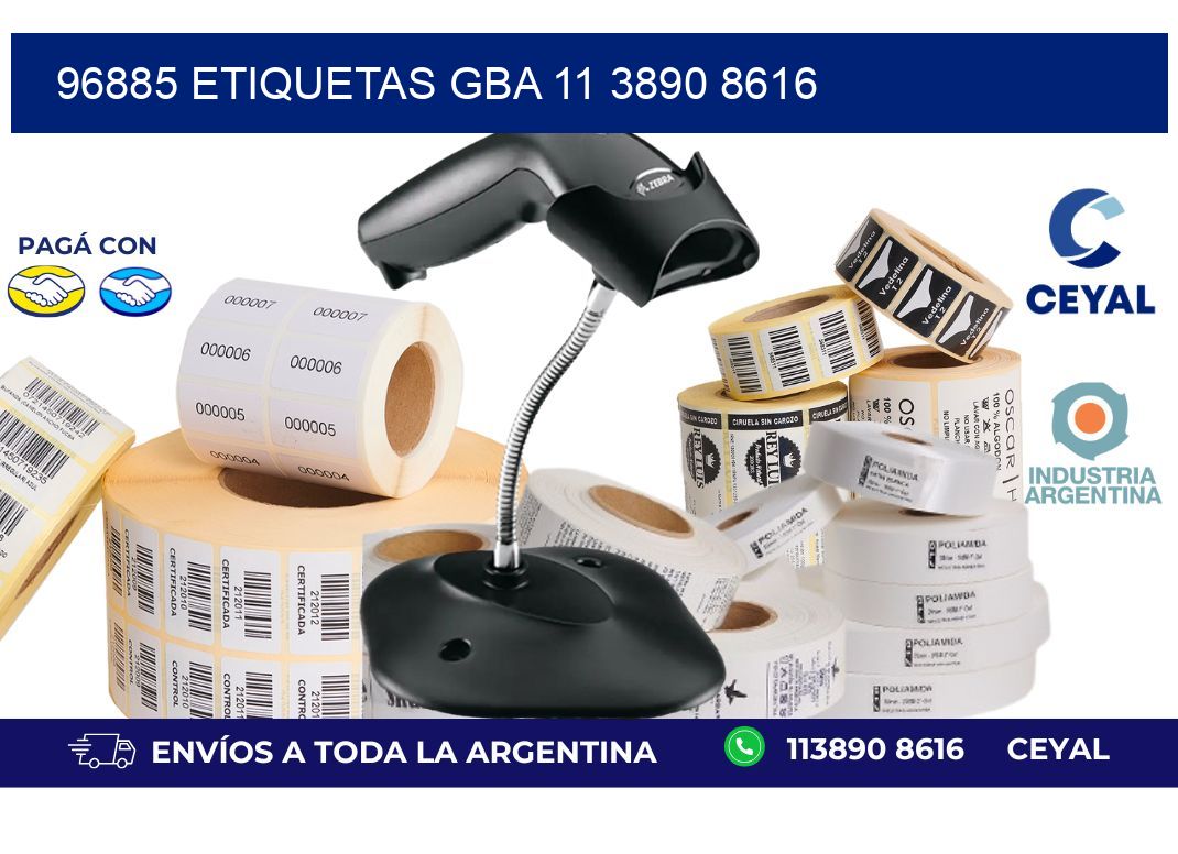 96885 ETIQUETAS GBA 11 3890 8616