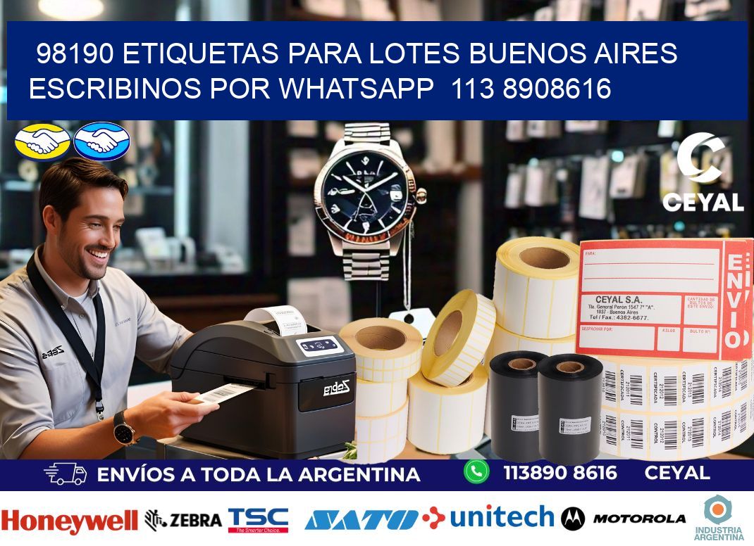 98190 ETIQUETAS PARA LOTES BUENOS AIRES ESCRIBINOS POR WHATSAPP  113 8908616