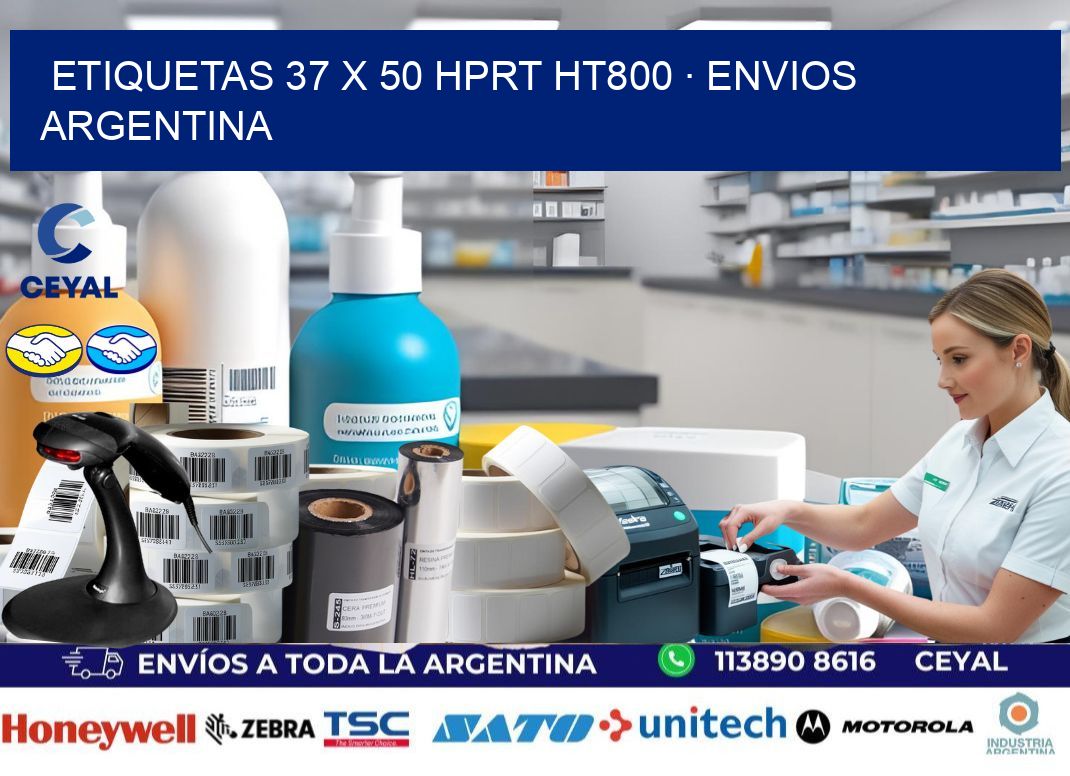 ETIQUETAS 37 x 50 HPRT HT800 · ENVIOS ARGENTINA