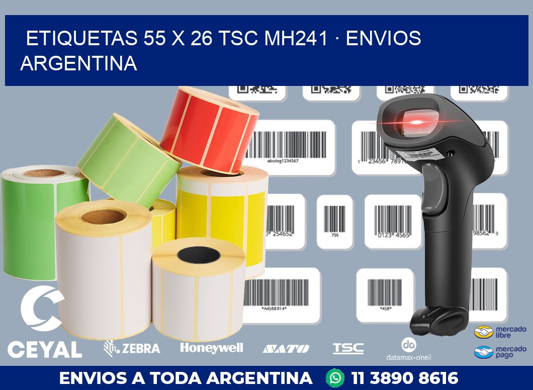 ETIQUETAS 55 x 26 TSC MH241 · ENVIOS ARGENTINA