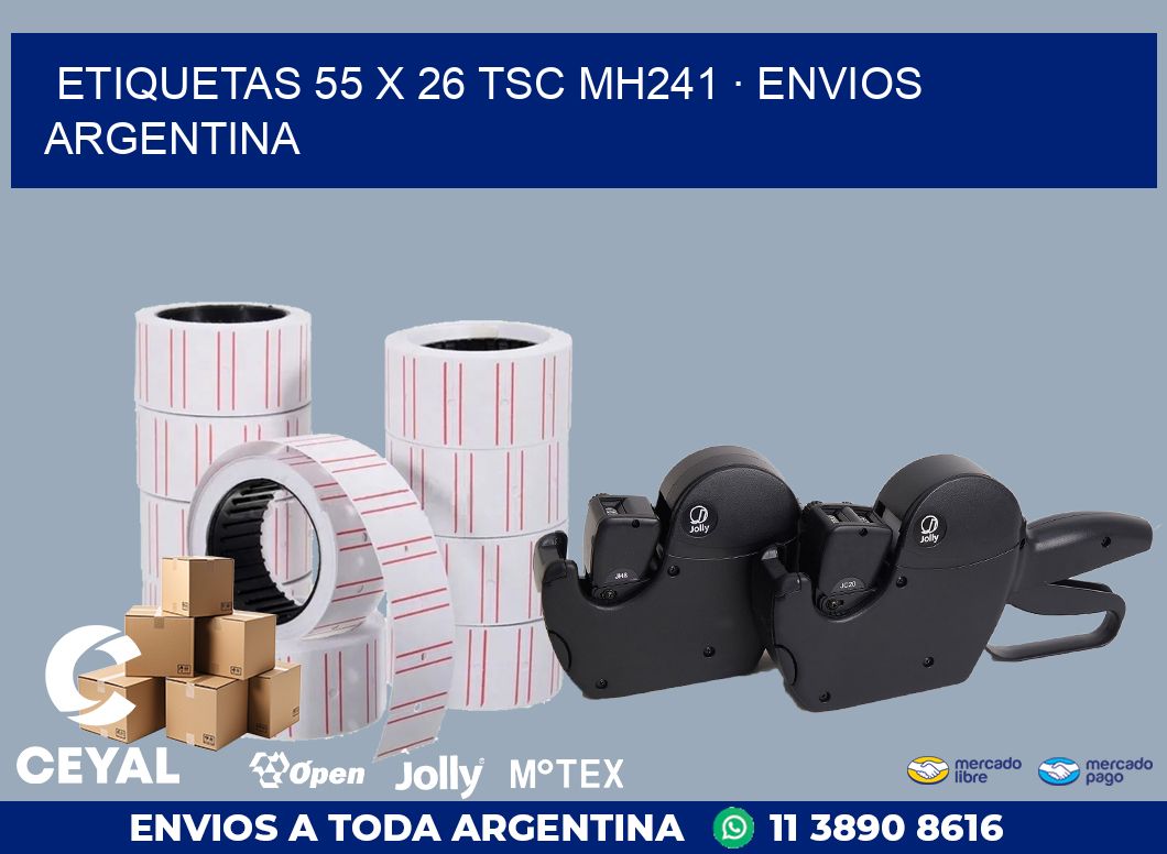 ETIQUETAS 55 x 26 TSC MH241 · ENVIOS ARGENTINA